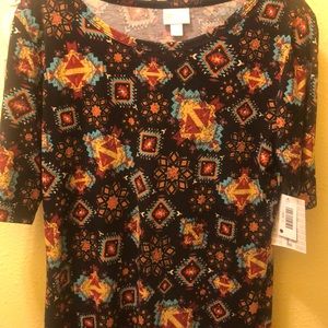 #37 Multicolor Aztec/ Geometric Julia - size Lg